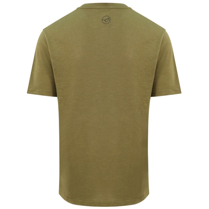 Korda LE Distressed Logo Olive Fishing T-Shirt Back