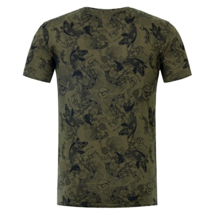 Korda LE Koi Olive Fishing T-Shirt Back