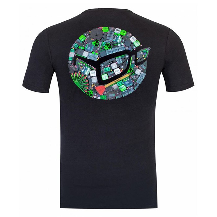 Korda LE Tackle Black Fishing T-Shirt Back