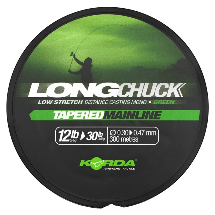 Korda Long Chuck Green Tapered Mainline 300m 12lb