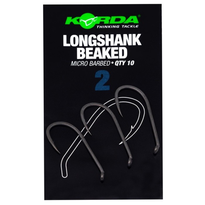 Korda Longshank Beaked Hooks Micro Barbed Size 2