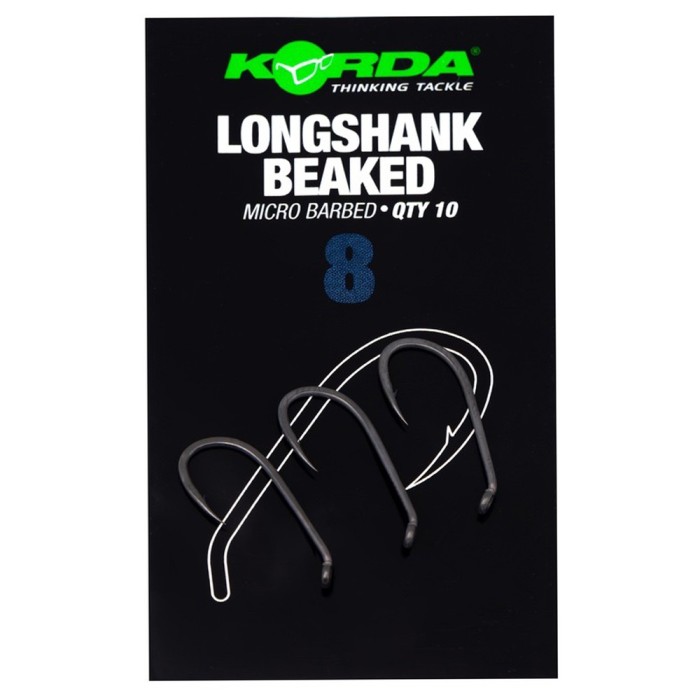 Korda Longshank Beaked Hooks Micro Barbed Size 8
