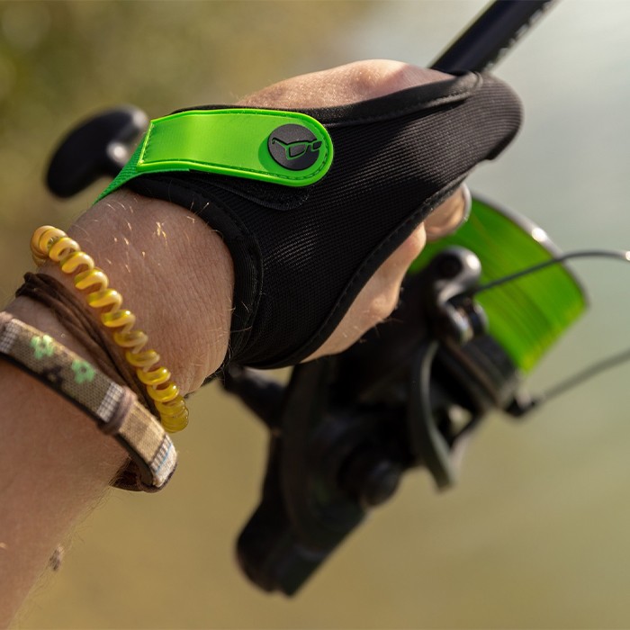 Korda Casting Finger Stall Strap In Use 1