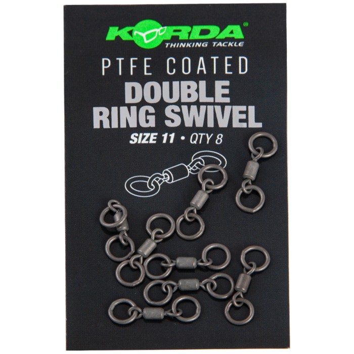 Korda PTFE Coated Double Ring Swivel 1