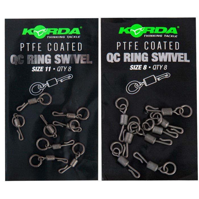 Korda PTFE Coated QC Ring Swivels