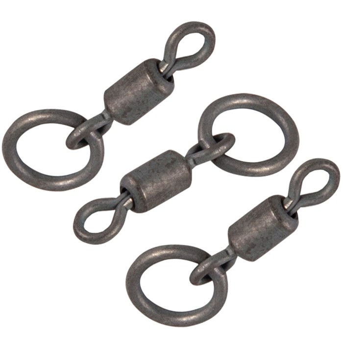 Korda PTFE Coated Ring Swivels Close Up 1
