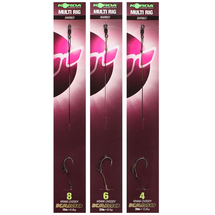 Korda Ready Tied Multi Rig Barbed 2