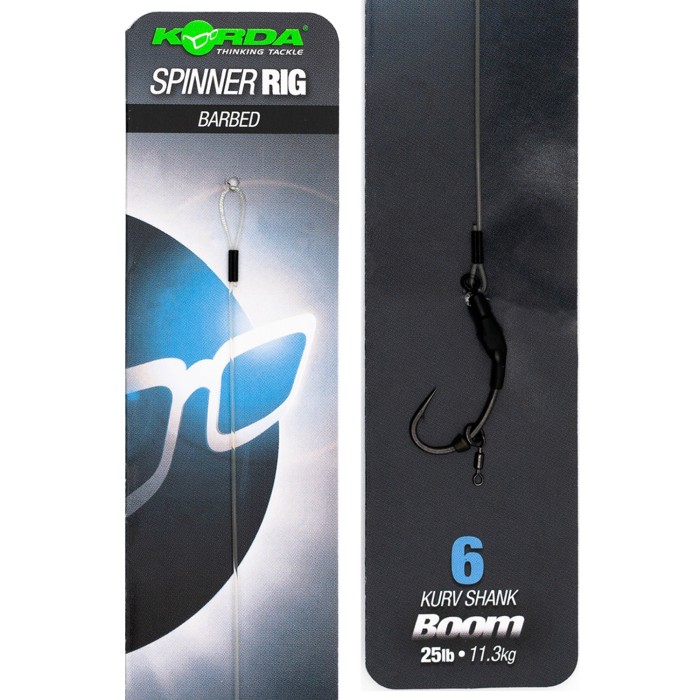 Korda Ready Tied Spinner Rig Kurv Shank Close Up 4