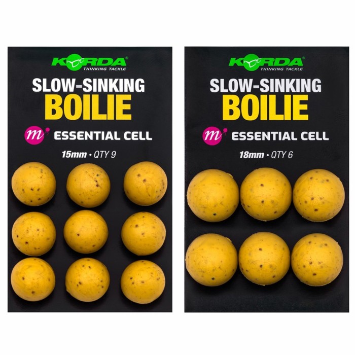 Korda Slow Sinking Boilie - Essential Cell 15mm & 18mm