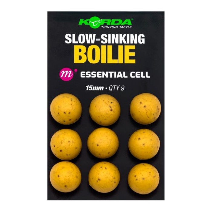 Korda Slow Sinking Boilie - Essential Cell 15mm