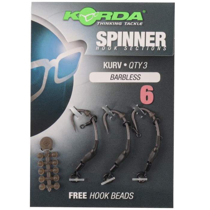 Korda Spinner Hook Sections Kurv Barbless