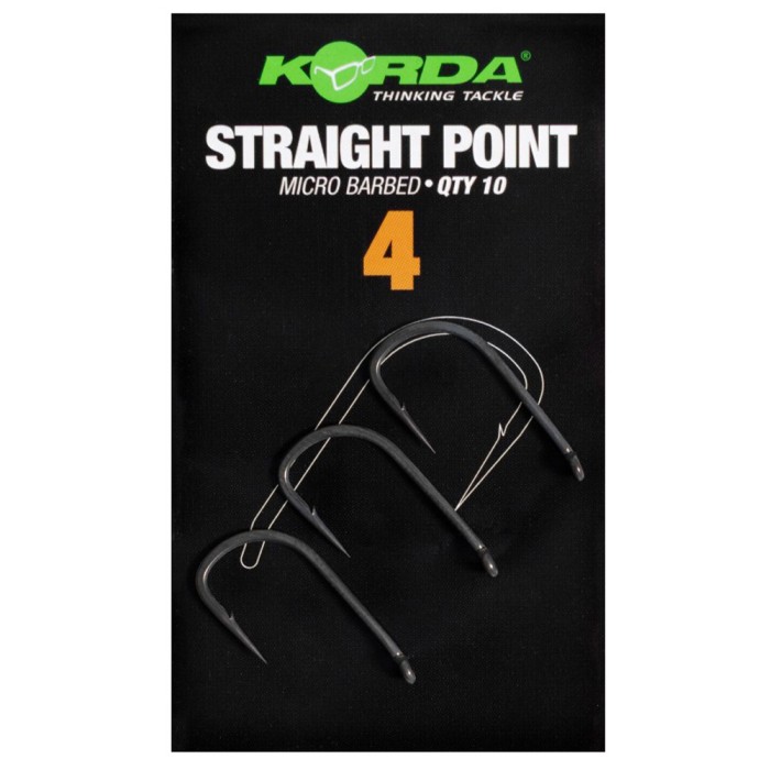 Korda Straight Point Hooks - Micro Barbed 6