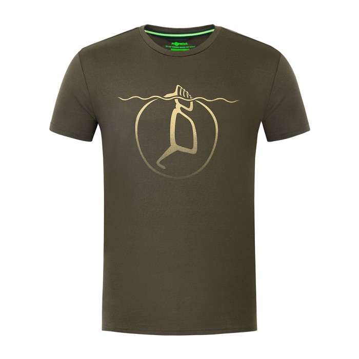 Korda Submerged Olive Green Fishing T-Shirt Front