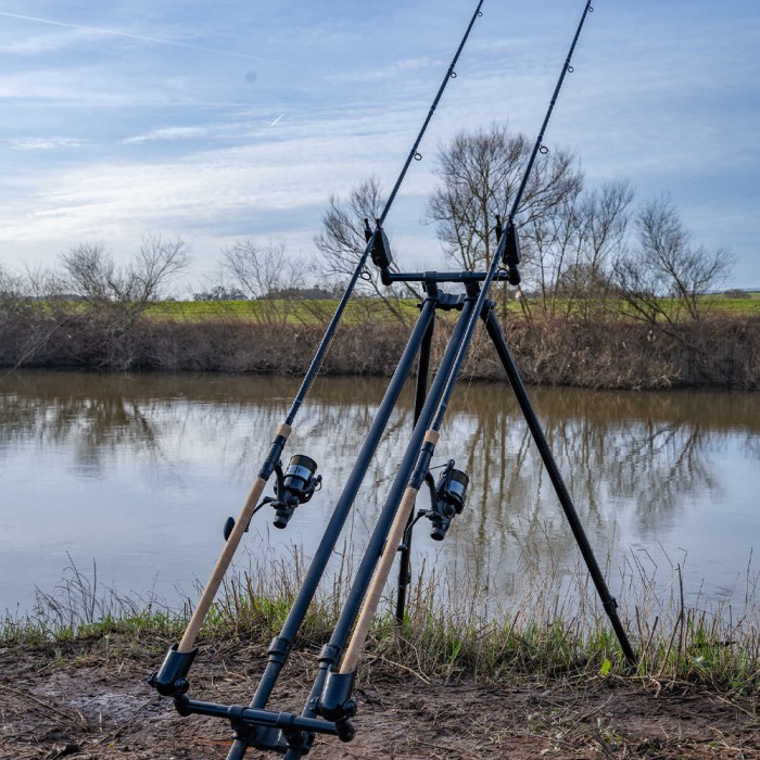 Korum 3K Barbel Rod In Use 2