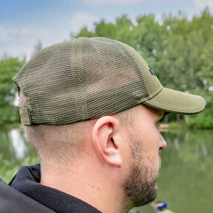 Korum Air Mesh Fishing Cap In Use 2