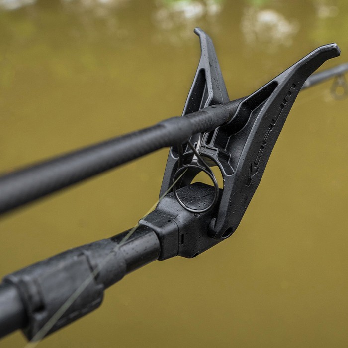 Korum Angle Tilt Y Rod Rest In Use