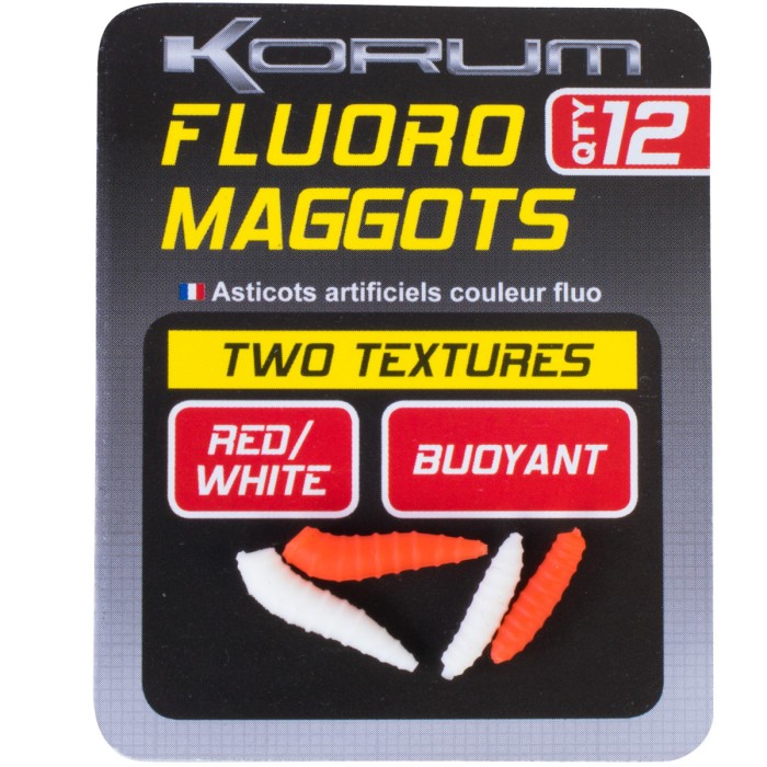 Korum Artificial Natural Maggots Red & White