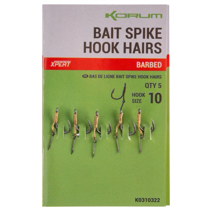 Korum Bait Spike Hook Hairs - Barbed 4