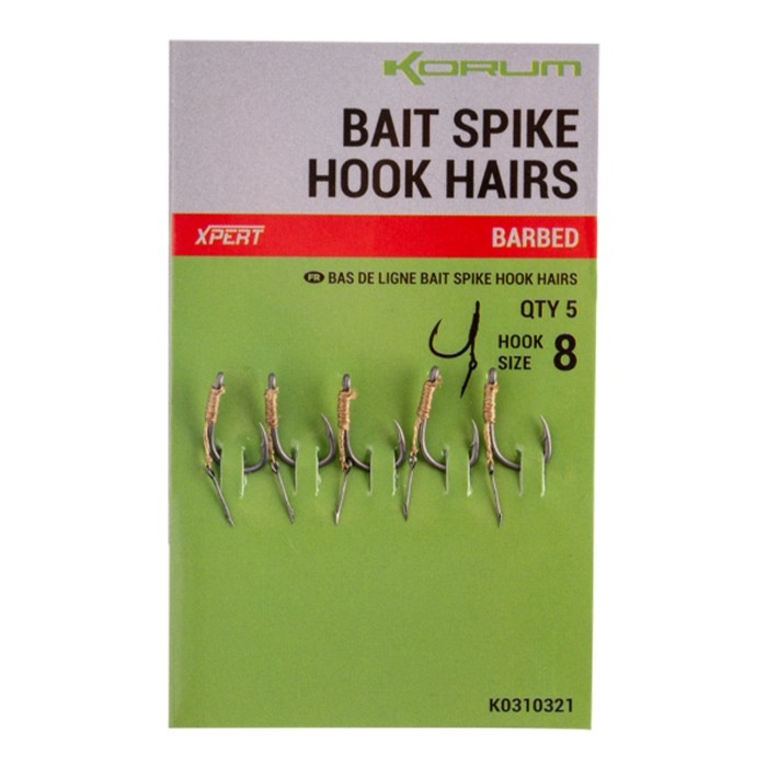 Korum Bait Spike Hook Hairs - Barbed