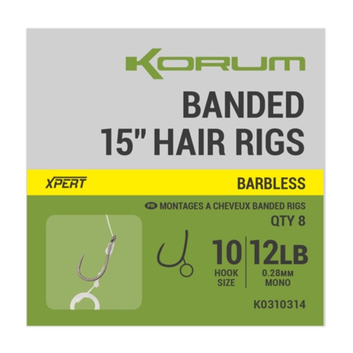 thumbnail image 2 of Korum Quickstop 4 Hair Rigs For Carp & Coarse Fishing - Barbed & Barbless (All Sizes, 8-Pack) 2 of 5