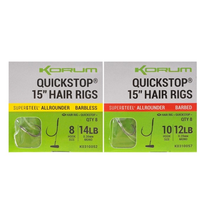 Korum Big Fish 15" Quickstop Hair Rigs
