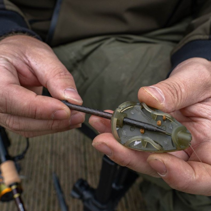 Korum Camo Method Fishing Feeder In Use 1