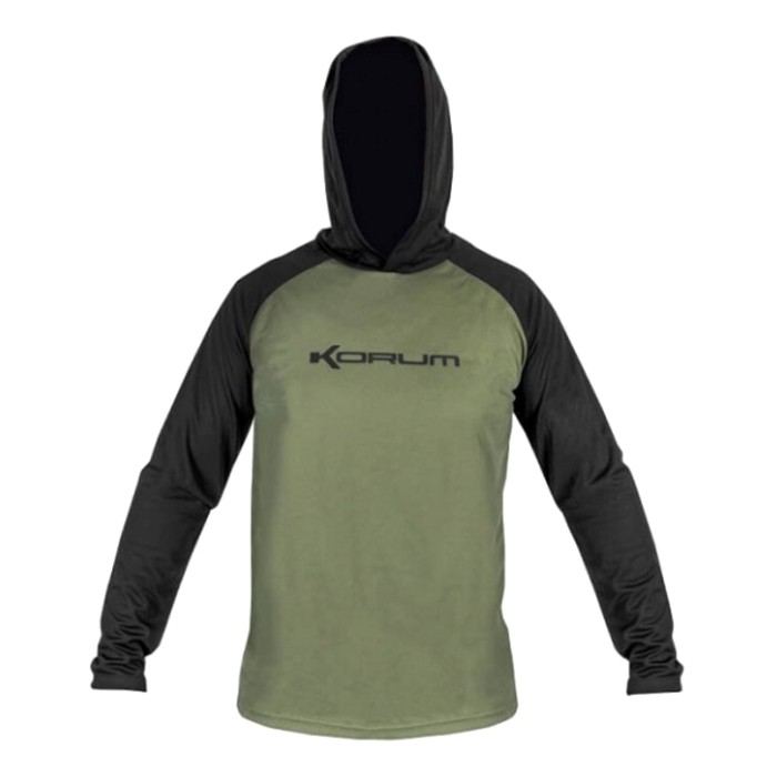Korum Dri-Active Hooded Longsleeve T-Shirt