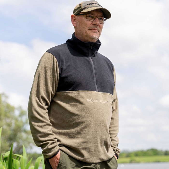 Korum Embossed Microfleece In Use 1