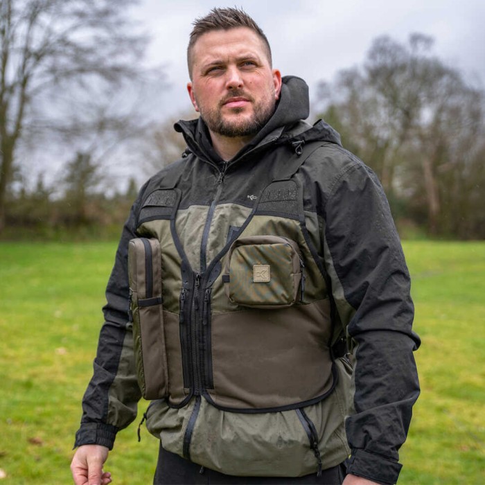 Korum Glide Roving Fishing Vest In Use 1