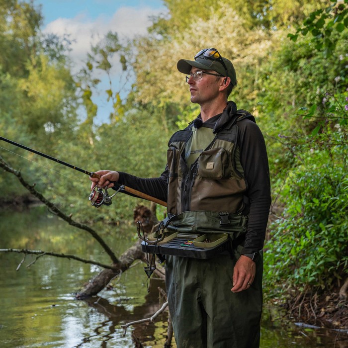 Korum Glide Trotting Tray In Use 1