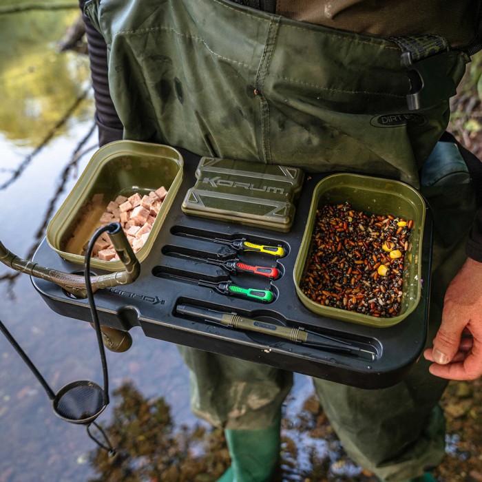 Korum Glide Trotting Tray In Use 2