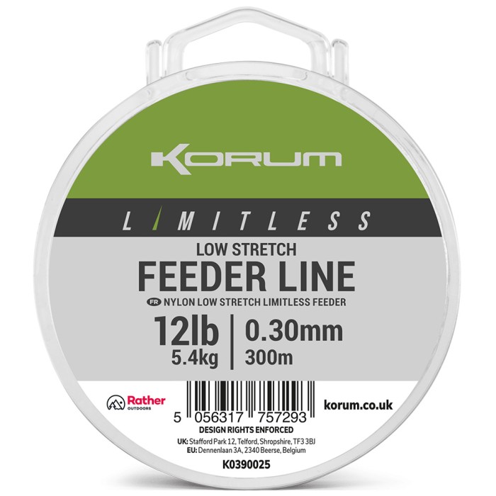 Korum Limitless Low Stretch Feeder Line 300m 3