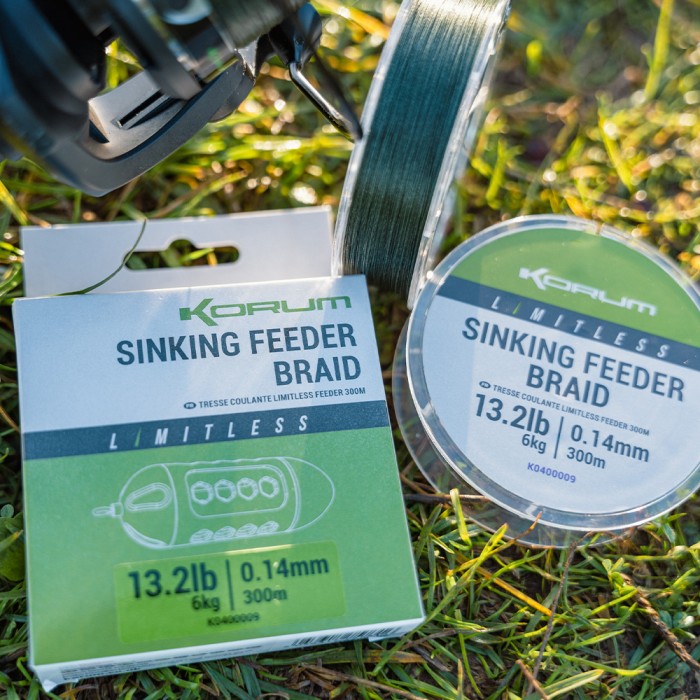 Korum Limitless Sinking Feeder Braid 300m 5