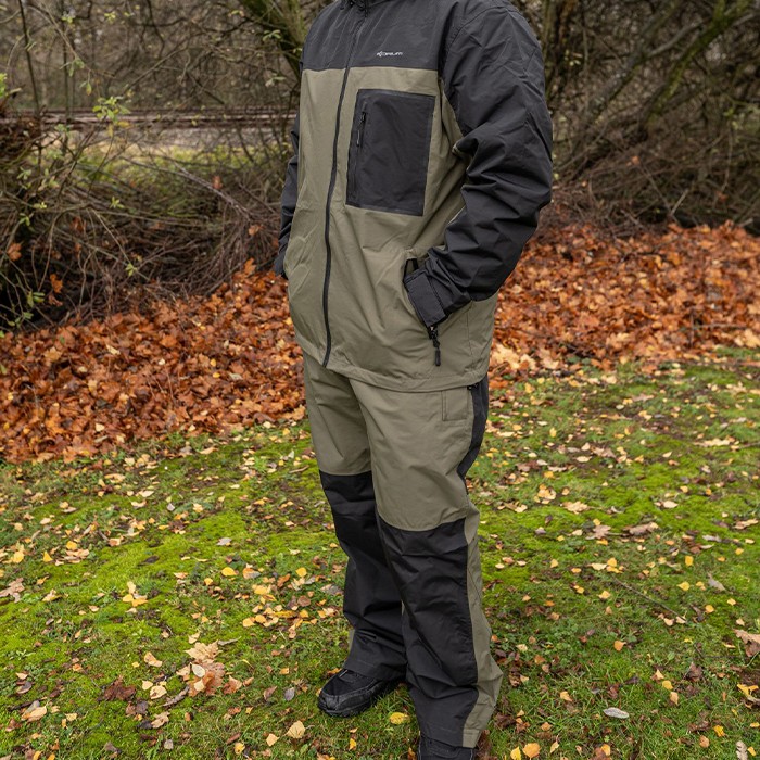 Korum Neoteric Waterproof Fishing Trousers In Use