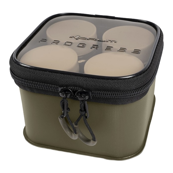 Korum Progress EVA Hookbait Pouch & Pots - 4 Tub