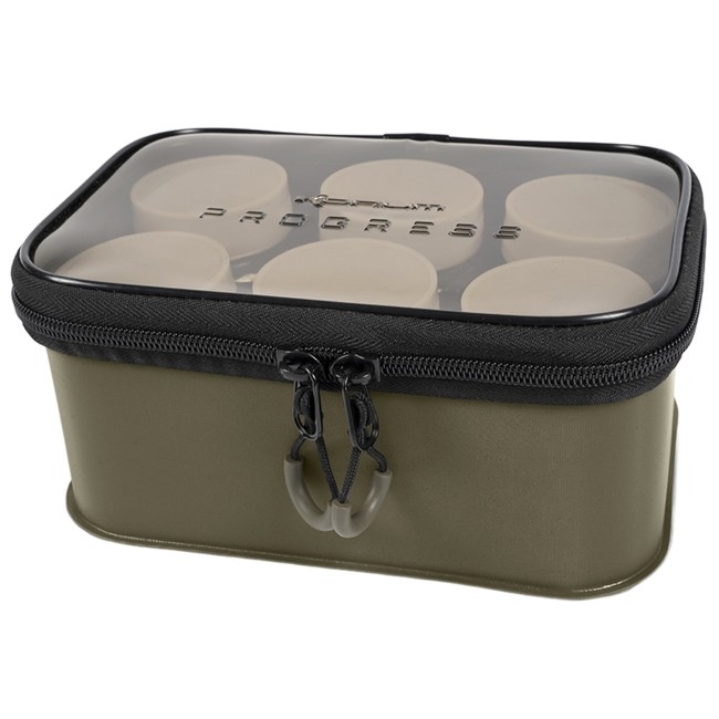Korum Progress EVA Hookbait Pouch & Pots - 6 Tub