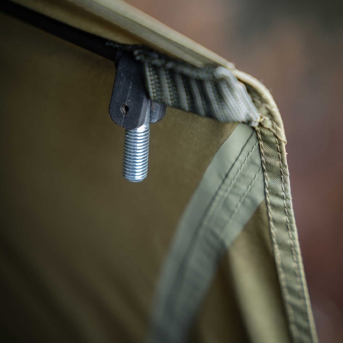 Korum Progress Graphite Brolly Shelter 50" Close Up 2