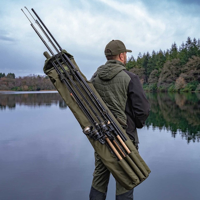 Korum Progress Quiver 3 Rod Holdall In Use 1