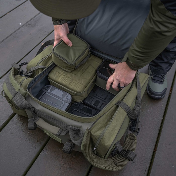 Korum Progress Ruckbag 35L In Use 6