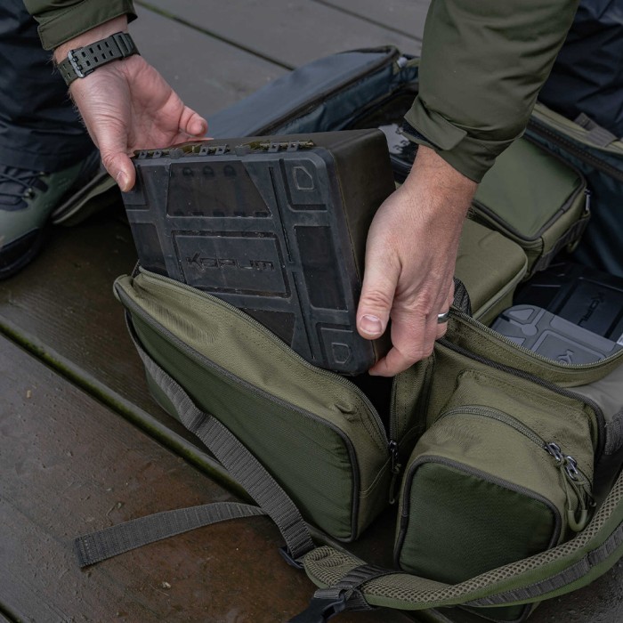 Korum Progress Ruckbag 35L In Use 7