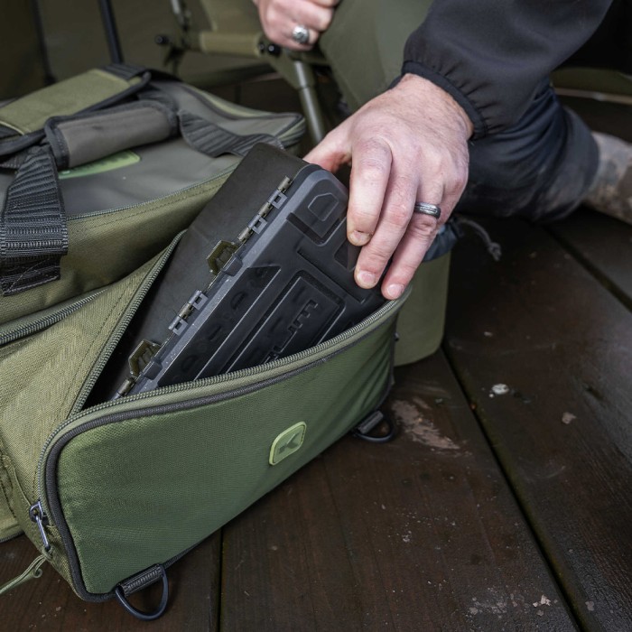 Korum Progress Tackle & Bait Bag 35L Close Up 3