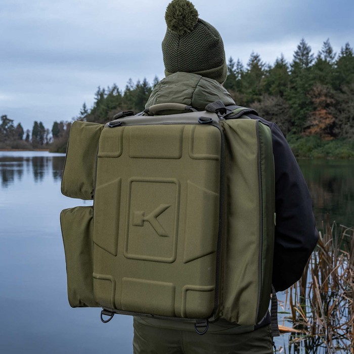 Korum Progress XT Ruckbag 45L In Use 1