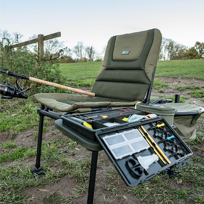 Korum S23 Accessory Fishing Chair Standard In Use 1