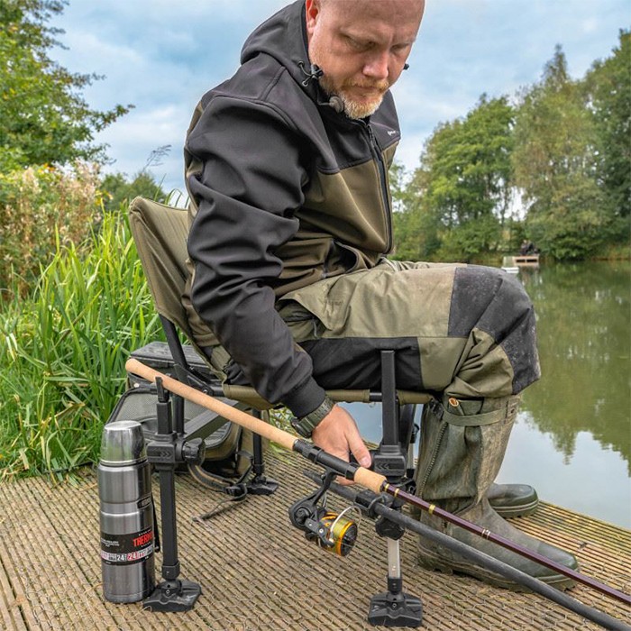 Korum S23 Compact Accessory Fishing Chair In Use 1