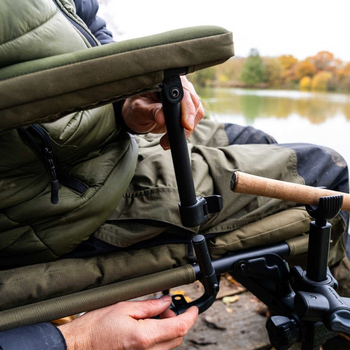 Korum S23 Supa Deluxe Accessory Chair II In Use 1