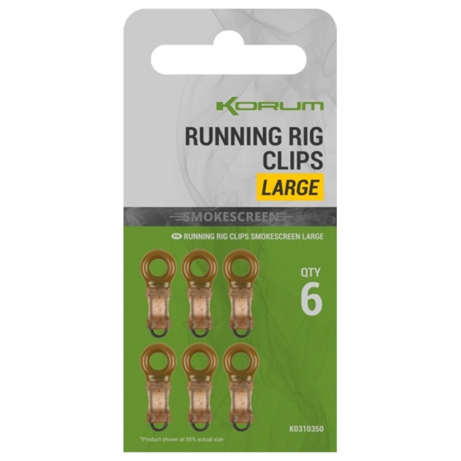 Korum Smokescreen Running Rig Clips - Large