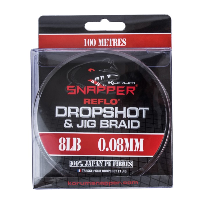 Korum Snapper Dropshot and Jig Braid 8lb 0.08 mm