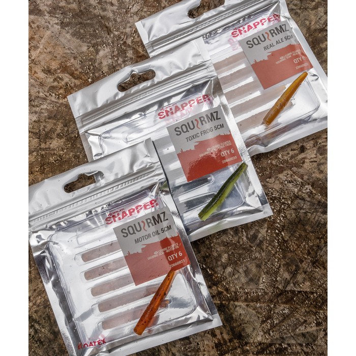 Korum Snapper Floatex Squirmz 5cm Packaging