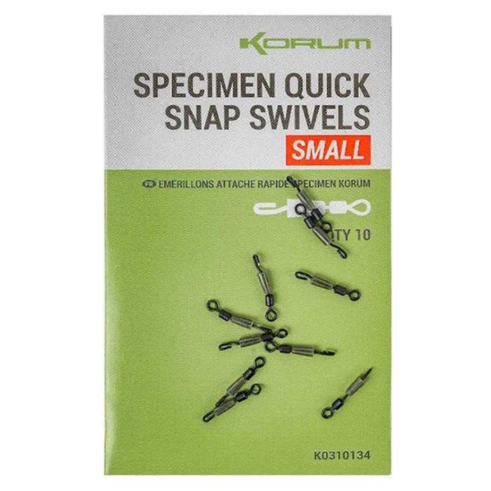Korum Specimen Quick Snap Fishing Swivels