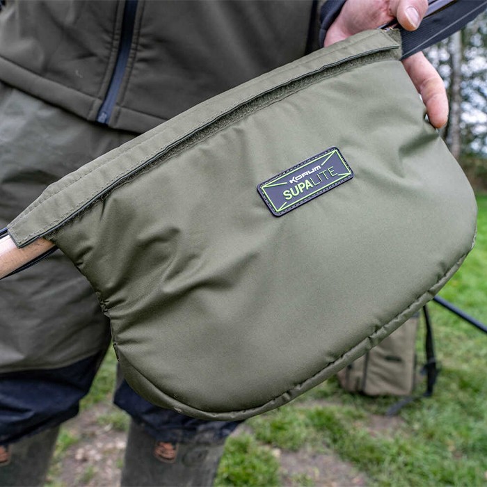 Korum Supa Lite Fishing Reel Pouch In Use 2